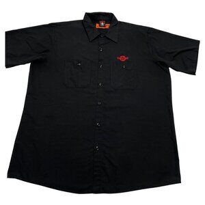 Lucky-13 Red Kap Bombs Away Work Shirt in Black